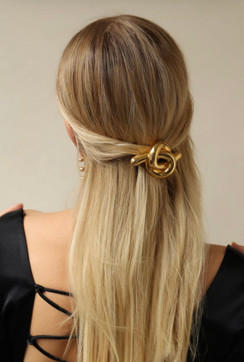 Glossy Knot Barrette