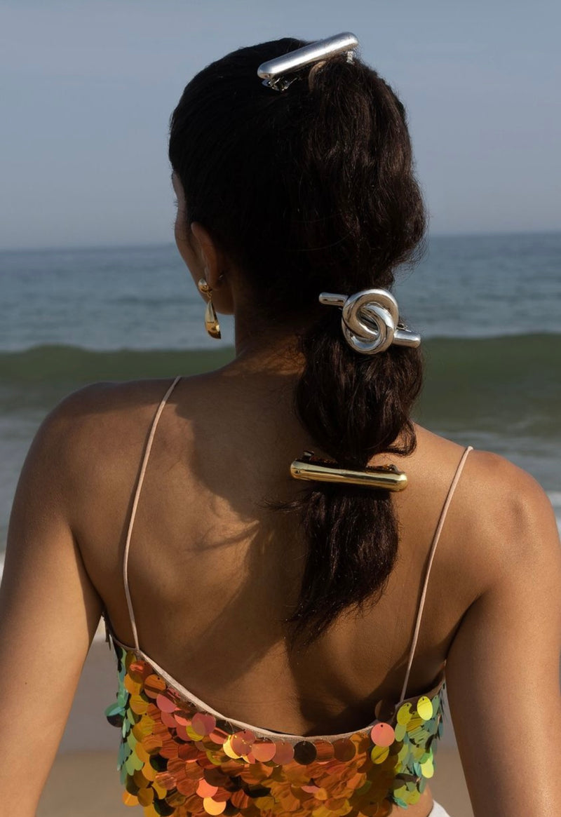 Glossy Knot Barrette