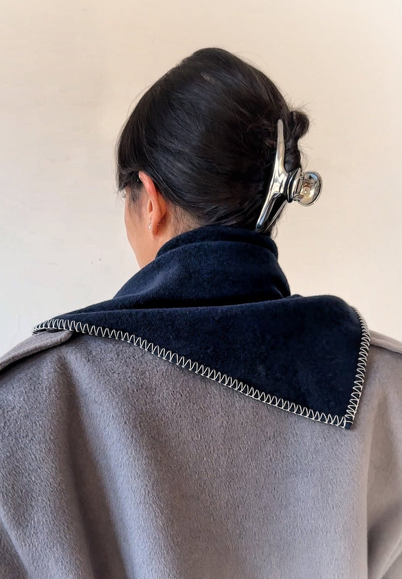 Simone Cashmere Whipstitch Scarf Bandana
