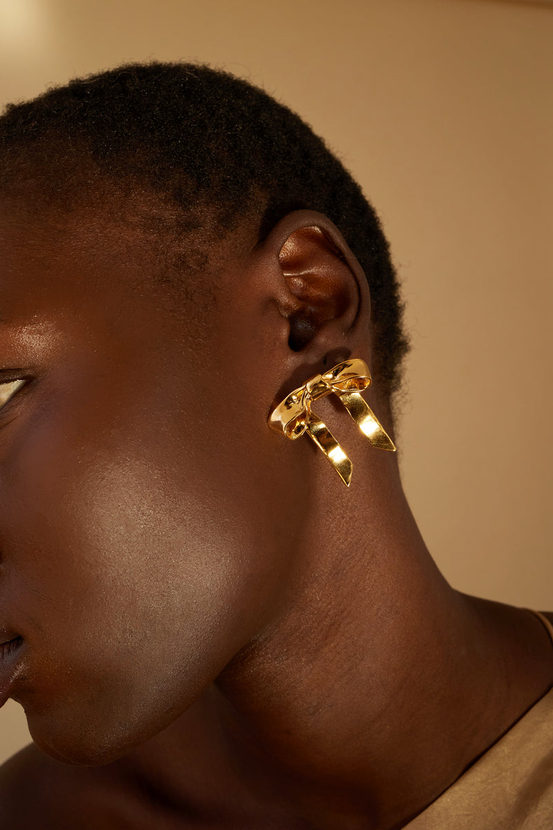 Mary Jane Bow Earrings