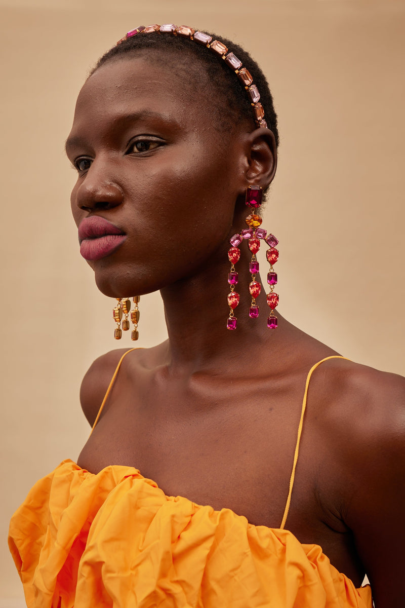 Mika Multi Crystal Strand Headband