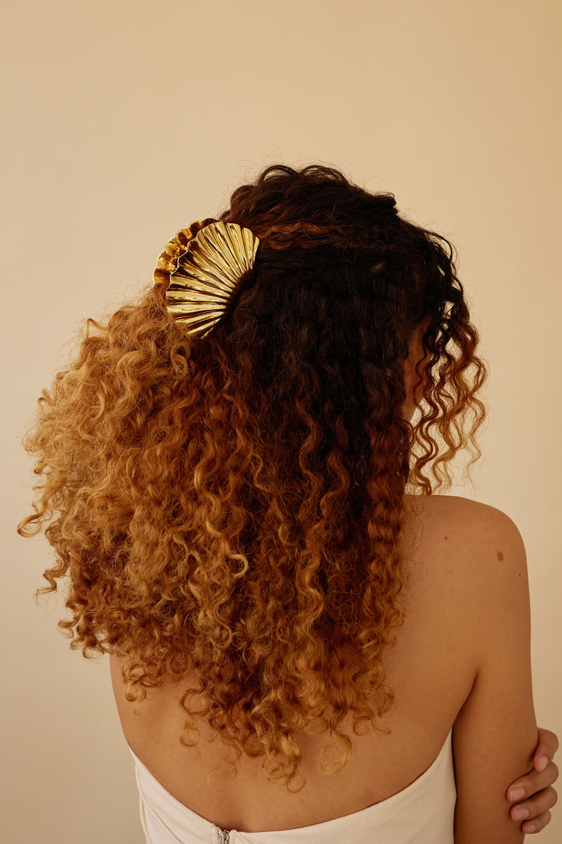 Glossy Shell Claw Clip