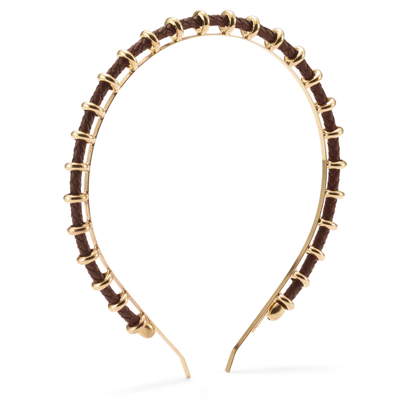 Bentley Braided Leather Headband