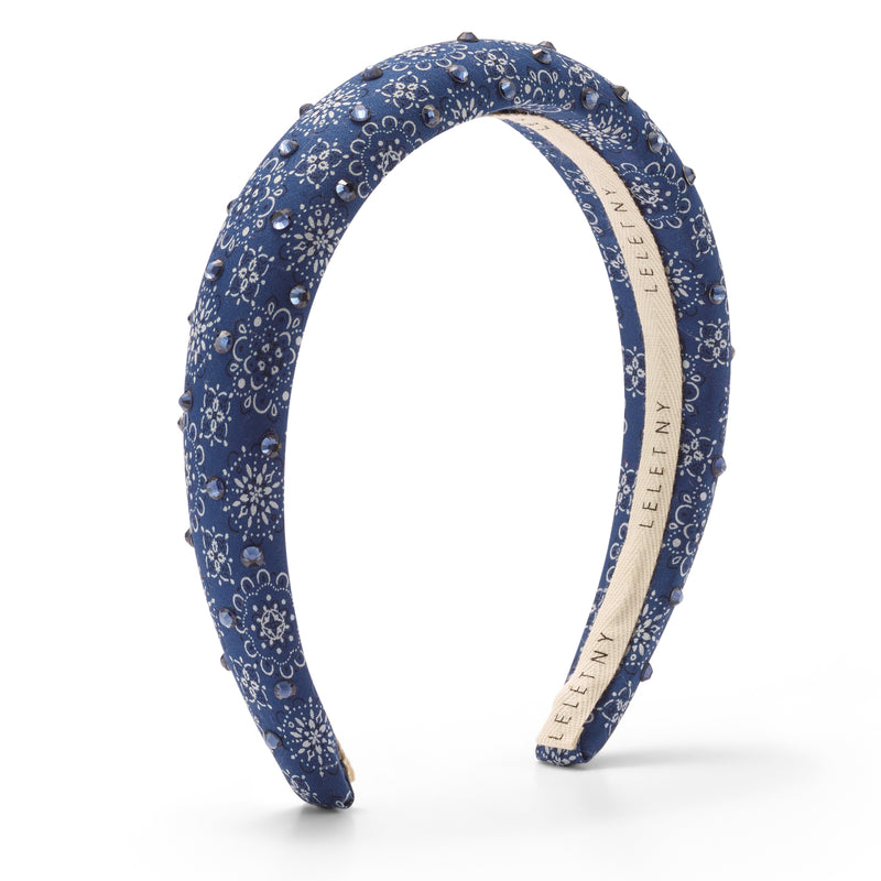 Paisley Crystal Padded Headband