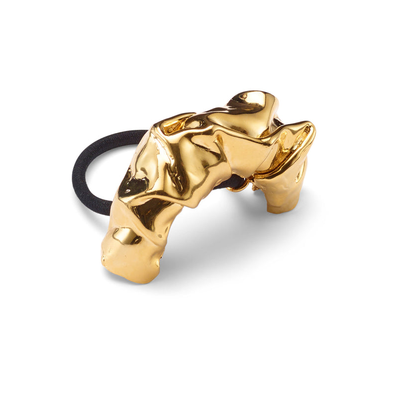 Glossy Draped Pony Cuff