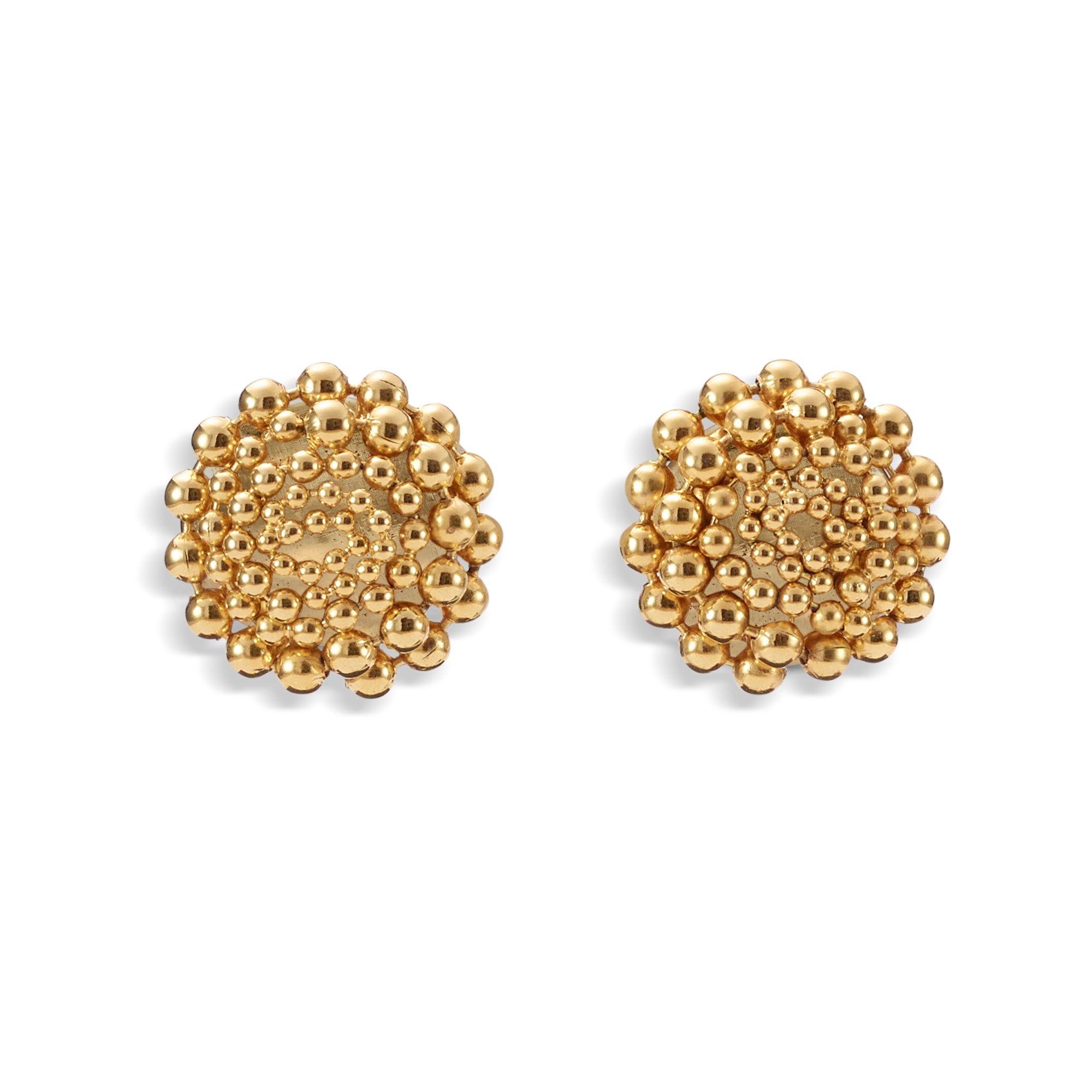 Zoe Ballchain Button Earrings | LELET NY