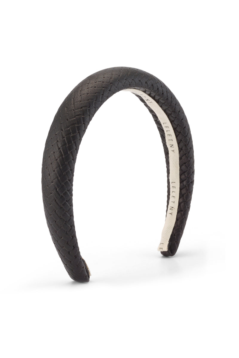 Robyn Woven Leather Padded Headband