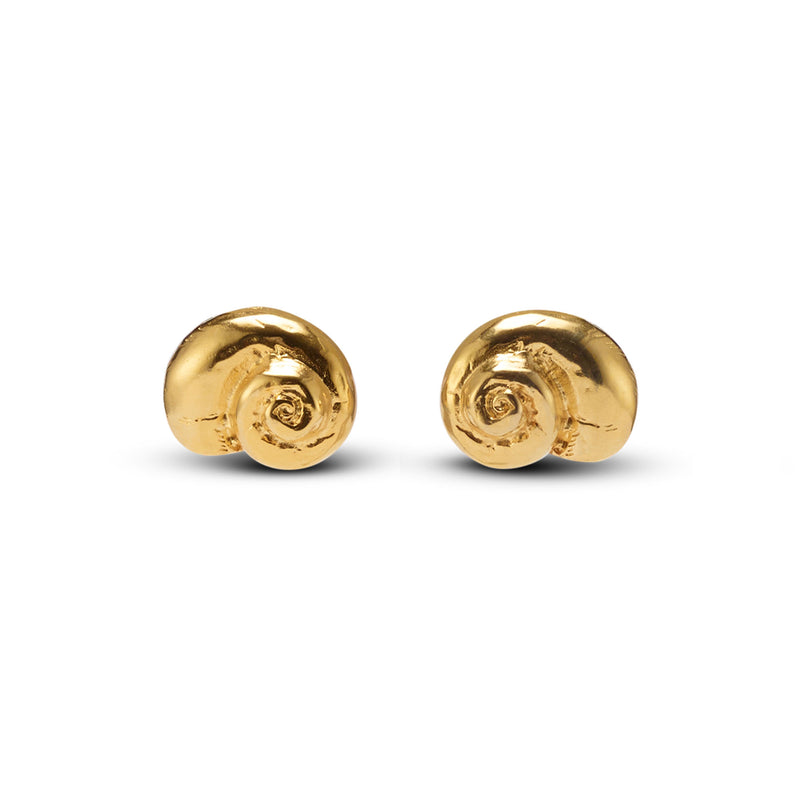 Leila Metal Swirl Earrings