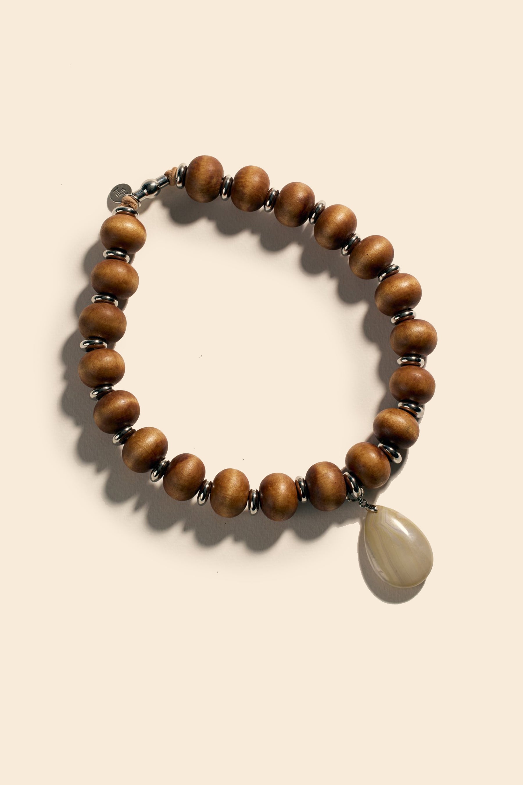 Chloe Wood Beaded Necklace