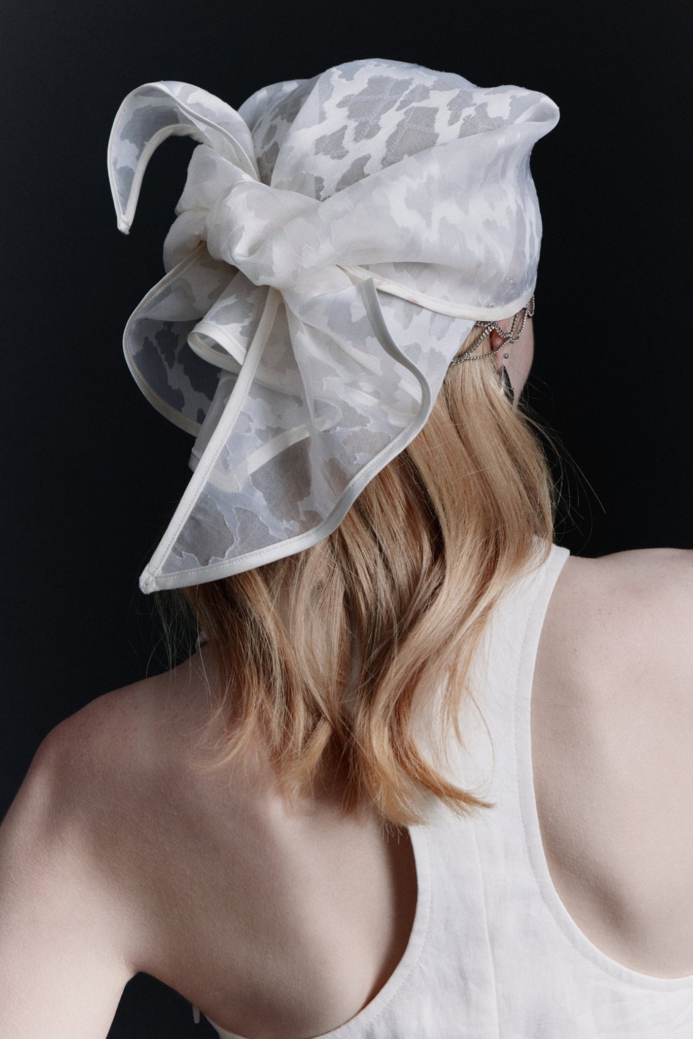 Sheer Leopard Structured Bandana