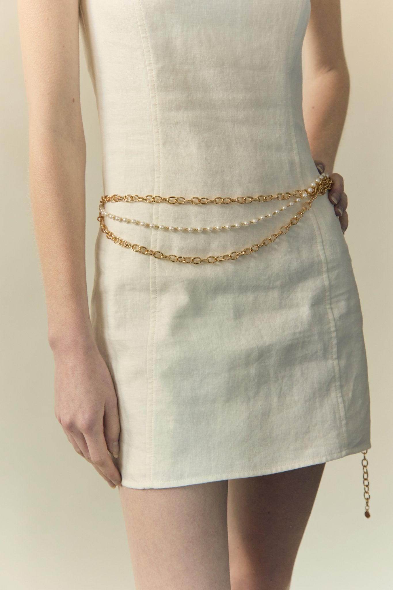 Chain and Pearl Belt