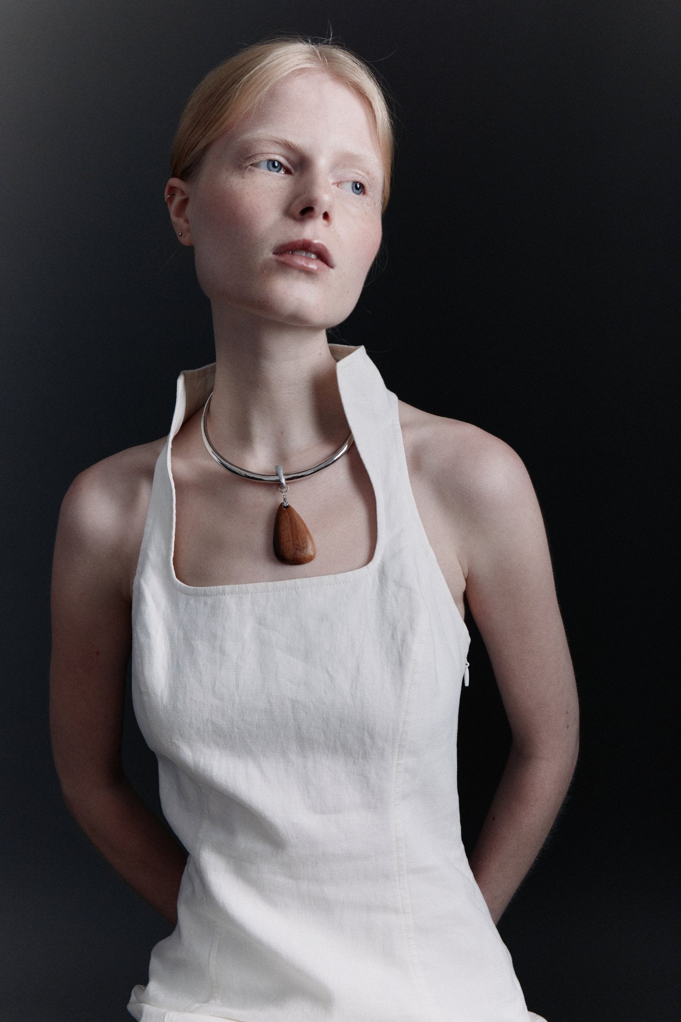 Romy Metal Pendant Necklace