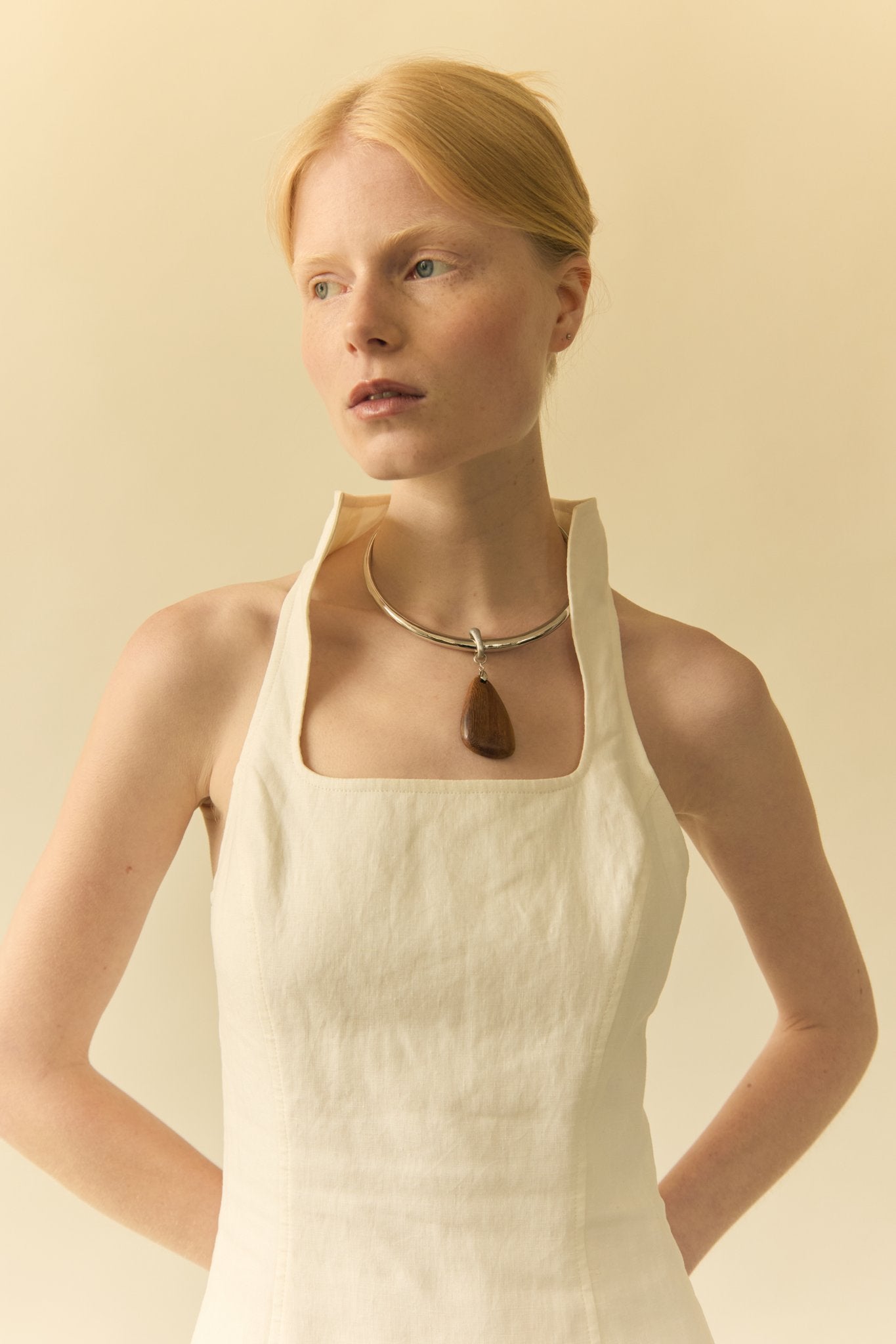 Romy Metal Pendant Necklace