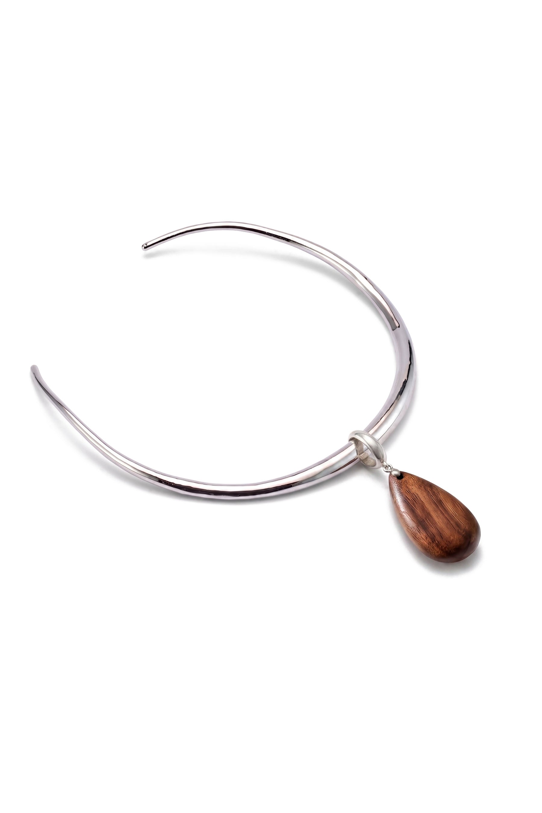 Romy Wood Pendant Necklace