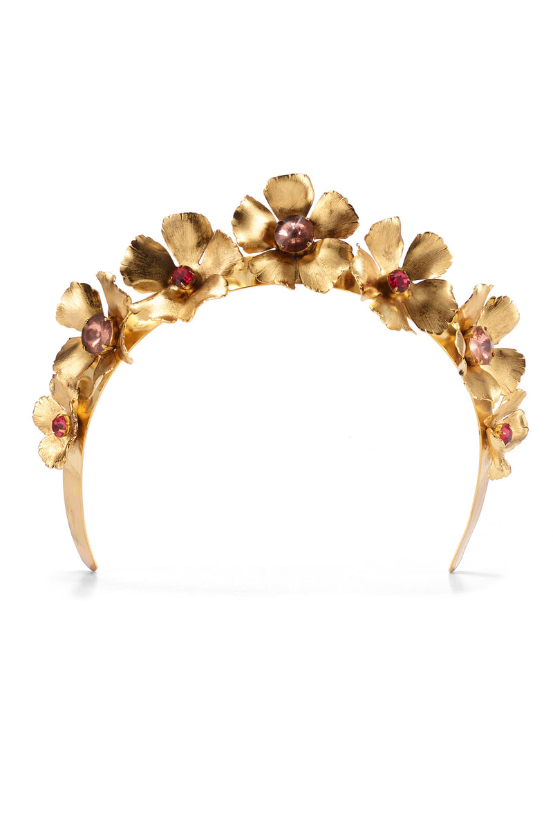 Eden Floral Spectrum Crystal Crown