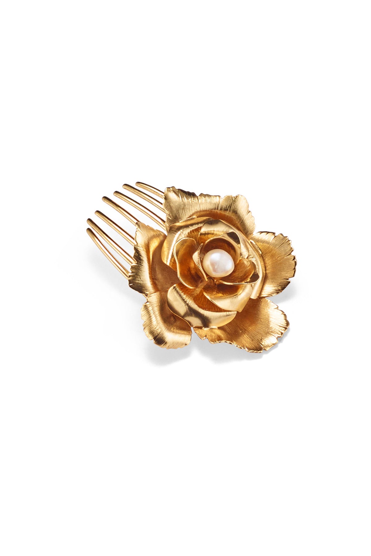 Ivy Floral Pearl Comb
