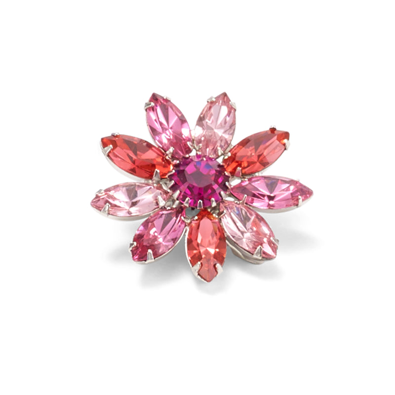 Zuri Crystal Flower Clip