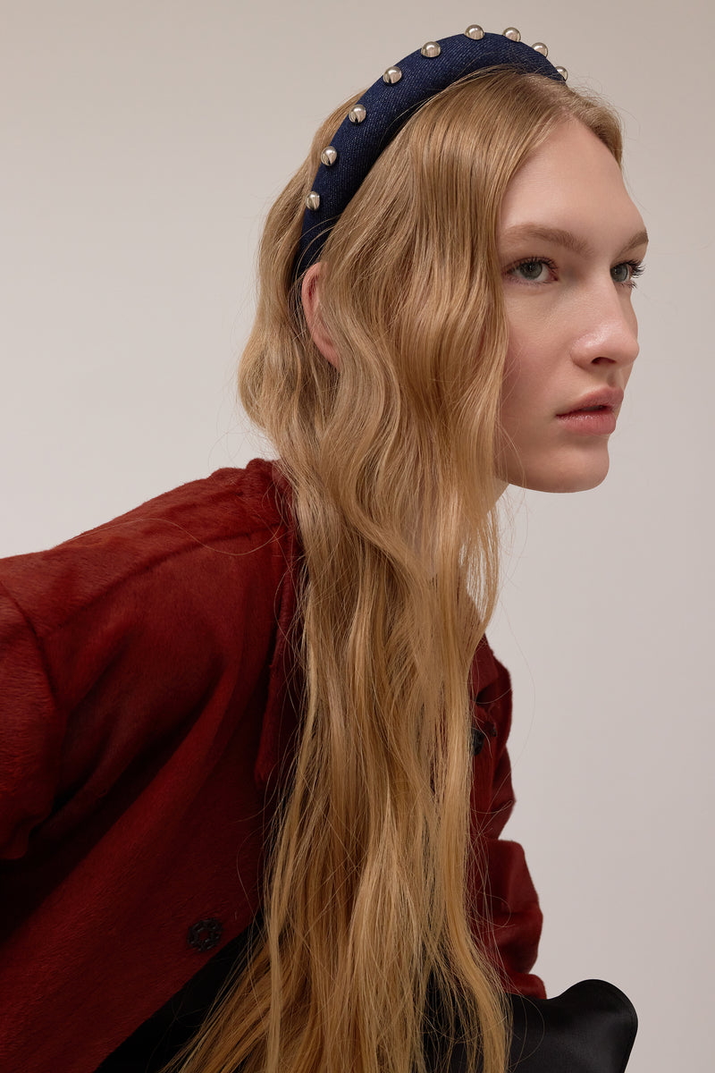Dakota Denim Studded Headband