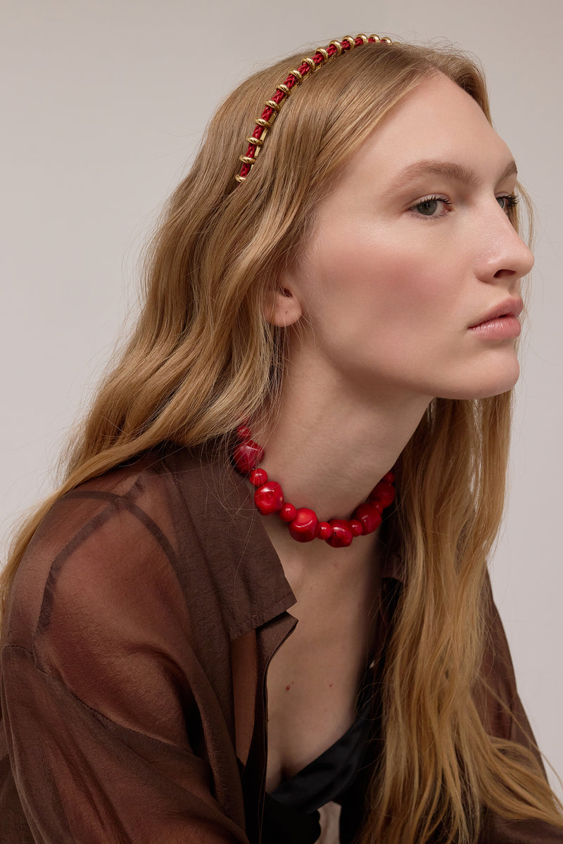 Bentley Braided Leather Headband