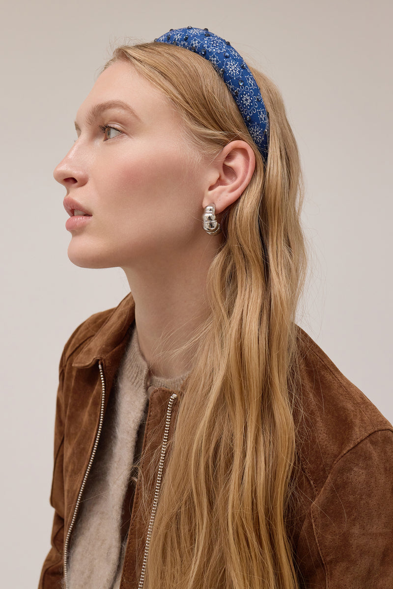 Paisley Crystal Padded Headband