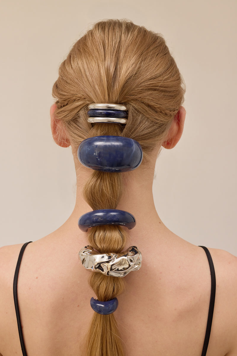 Glossy Draped Pony Cuff