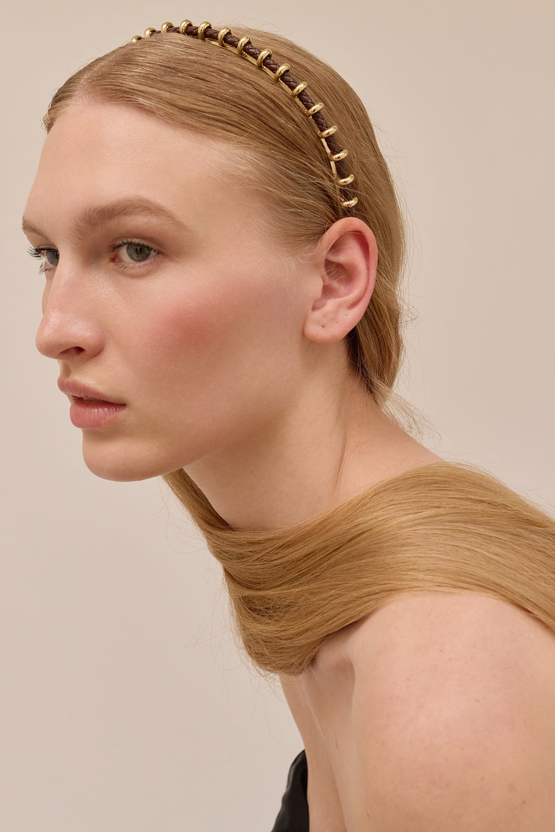 Bentley Braided Leather Headband