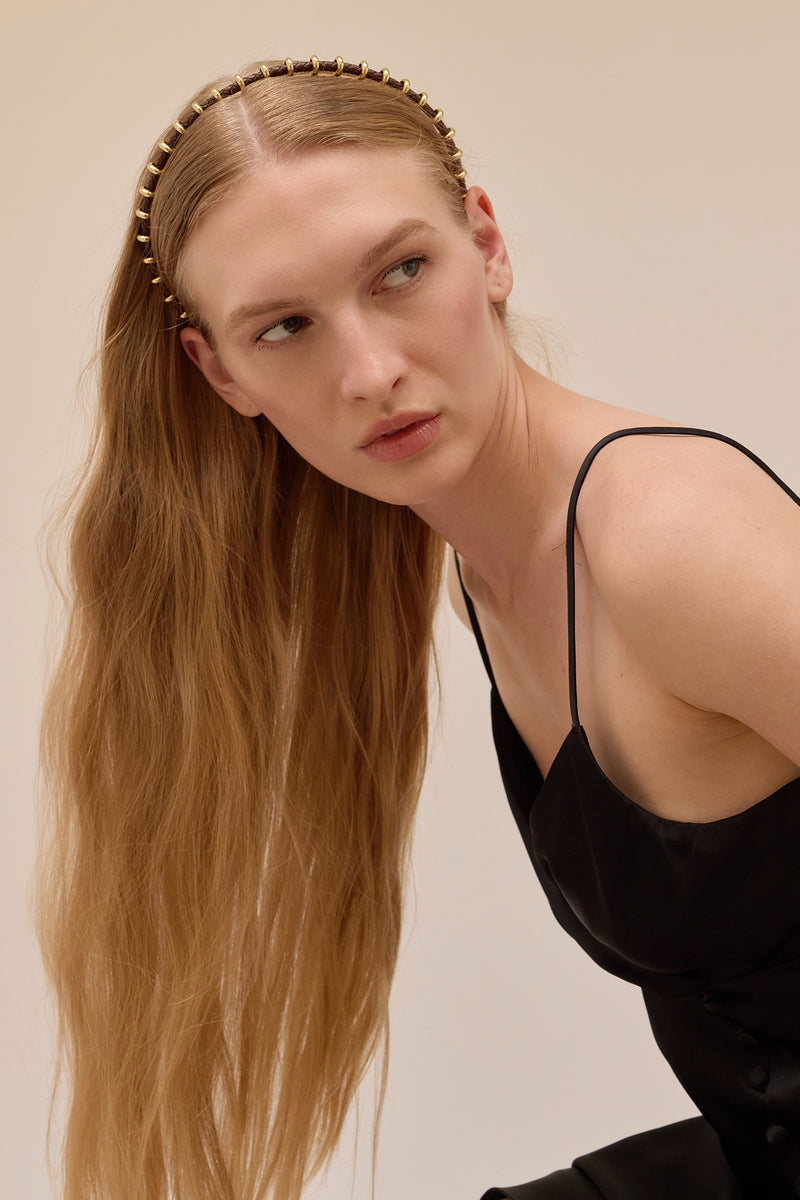 Bentley Braided Leather Headband