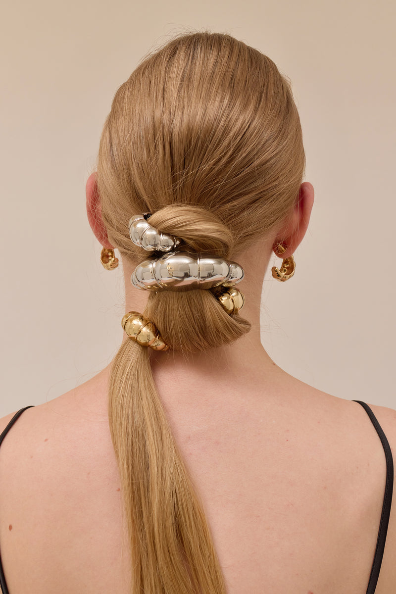 Mini Glossy Croissant Pony Cuff