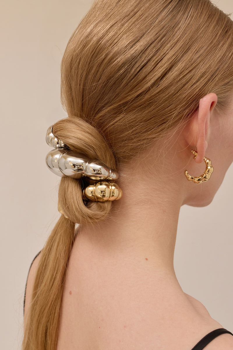 Mini Glossy Croissant Pony Cuff