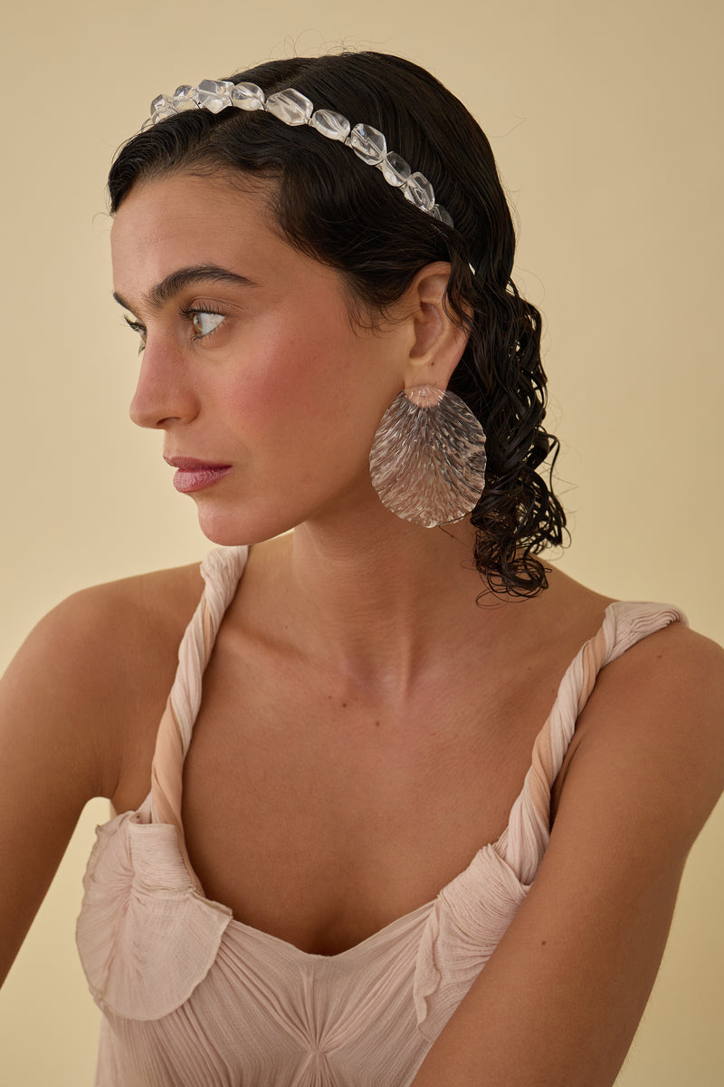 Resin Maya Petal Earrings