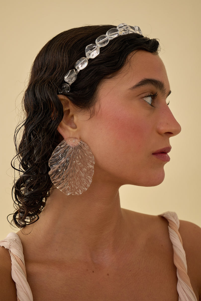 Resin Maya Petal Earrings