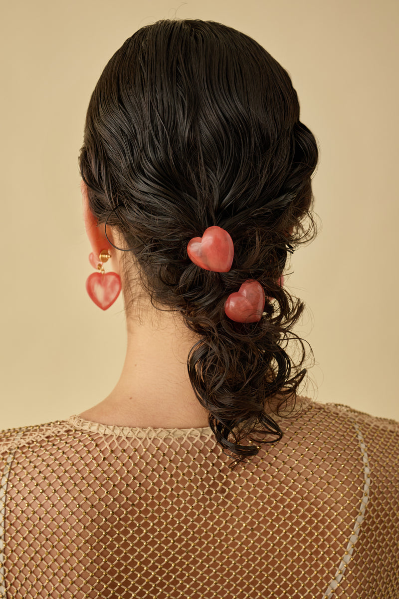 Gigi Mini Heart Ponytail Holder