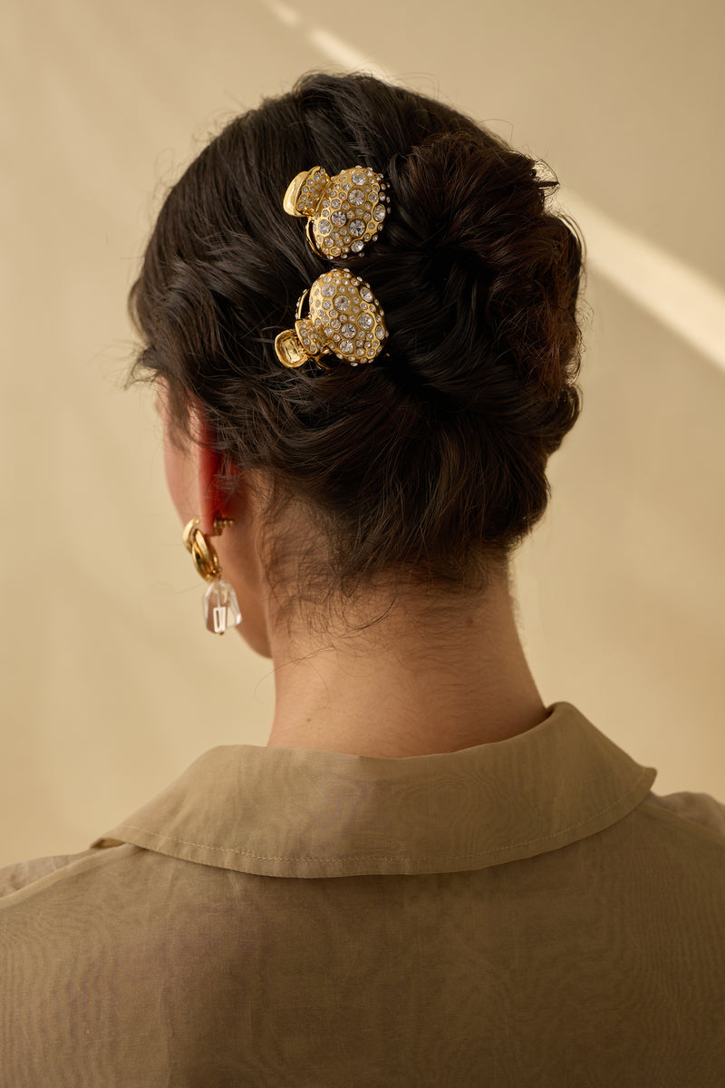 Mini Tess Pave Claw Clip