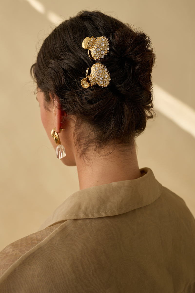 Mini Tess Pave Claw Clip