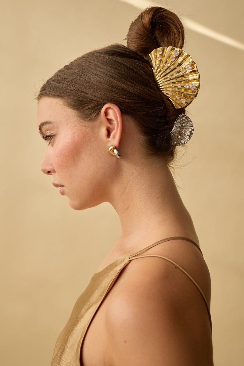 Crystal Shell Claw Clip