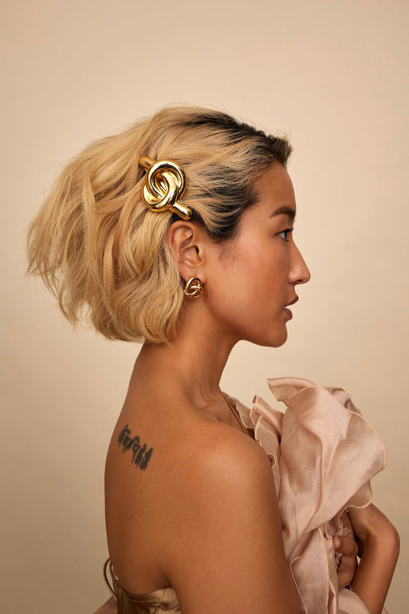 Glossy Knot Barrette