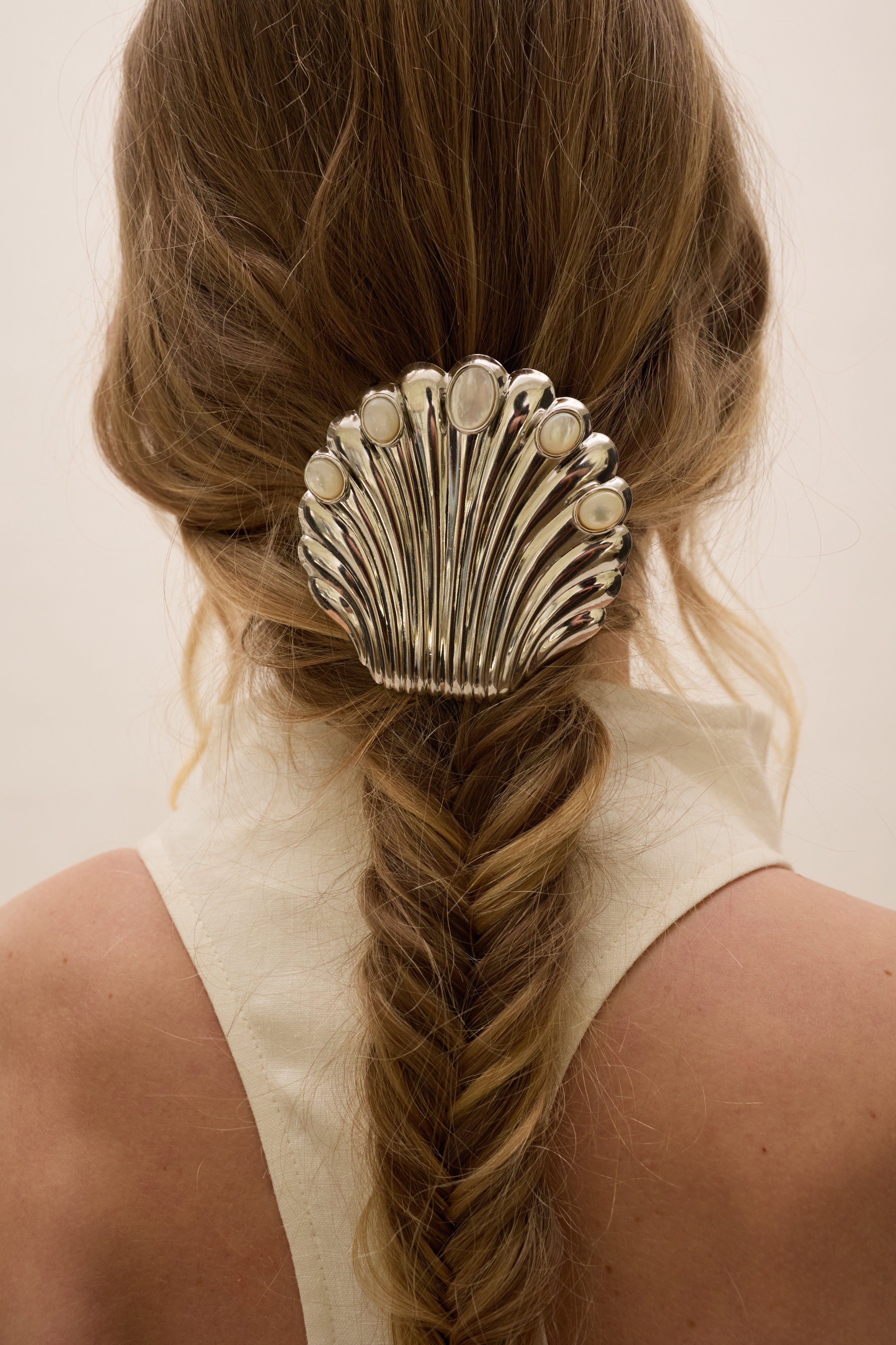 Nellie Mother of Pearl Shell Barrette