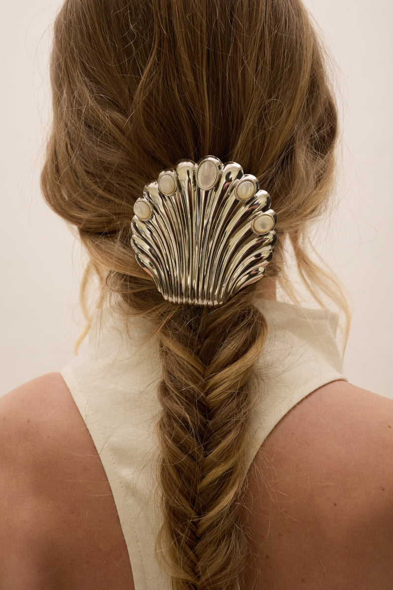 Nellie Mother of Pearl Shell Barrette