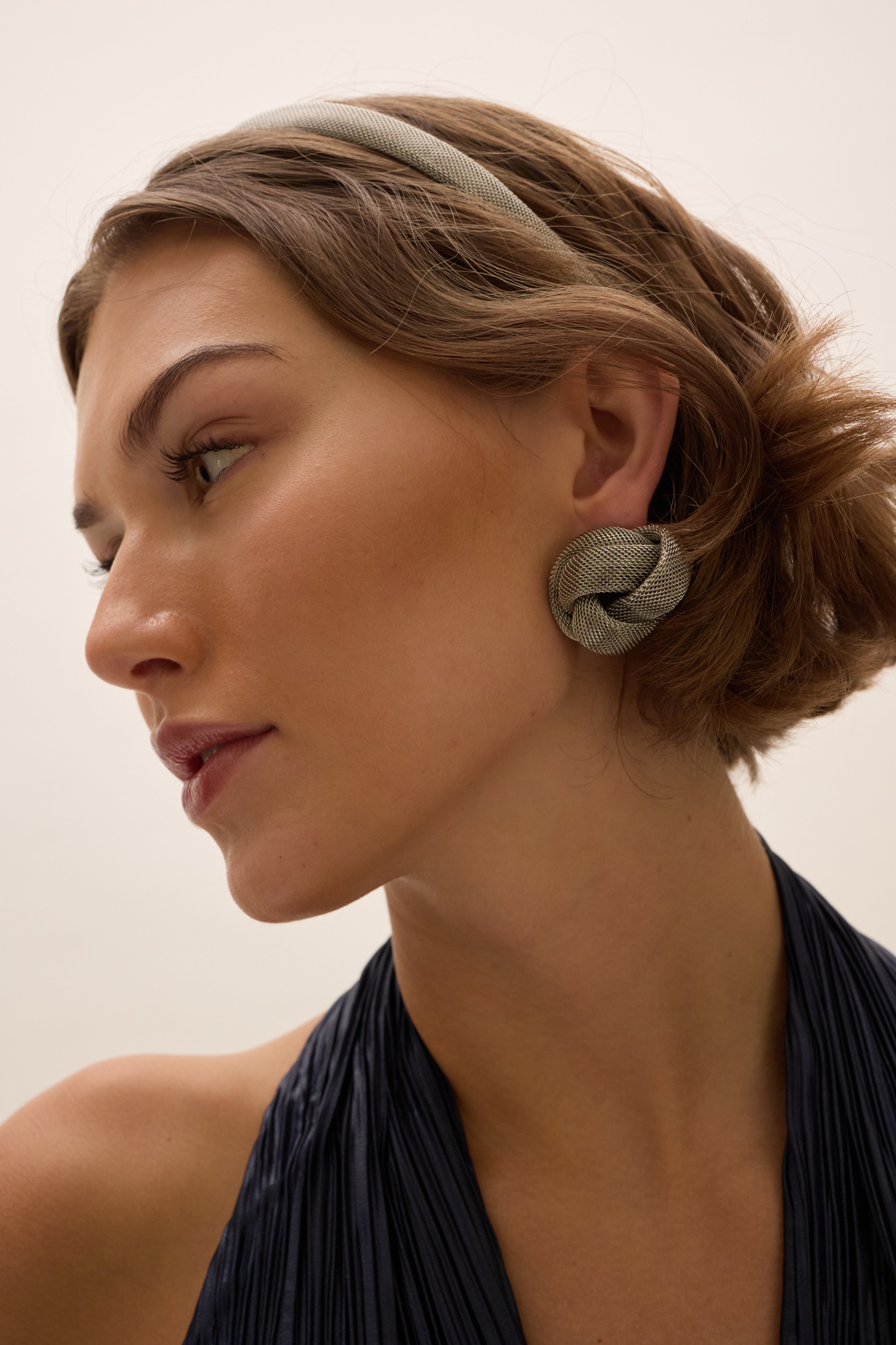 Charlotte Knotted Clip On Earrings