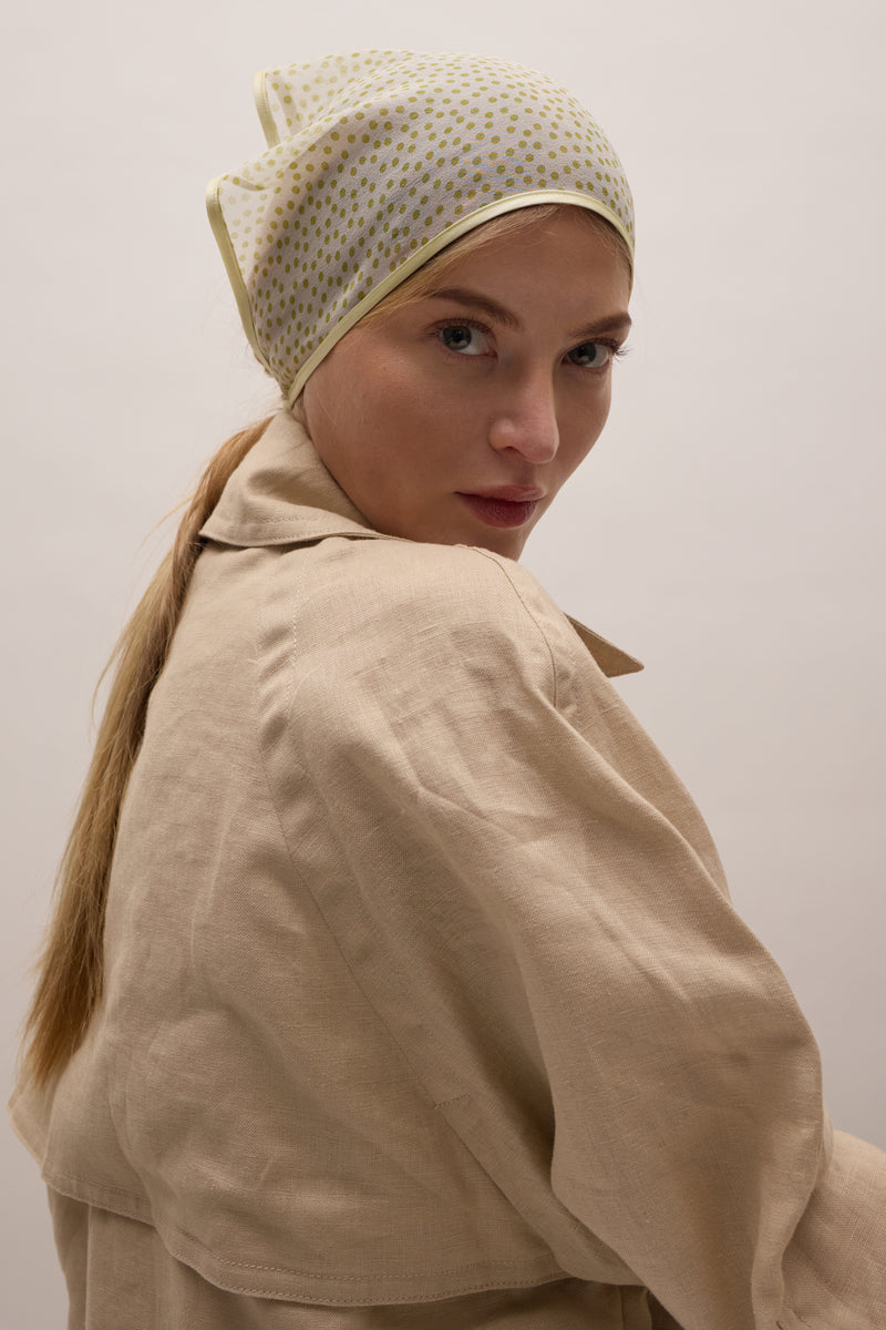 Isla Sheer Polka Dot Bandana