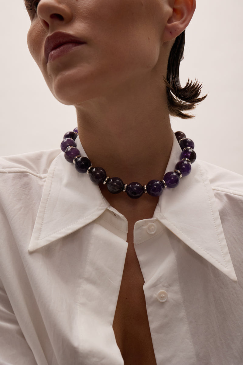 Reese Stone Beaded Necklace