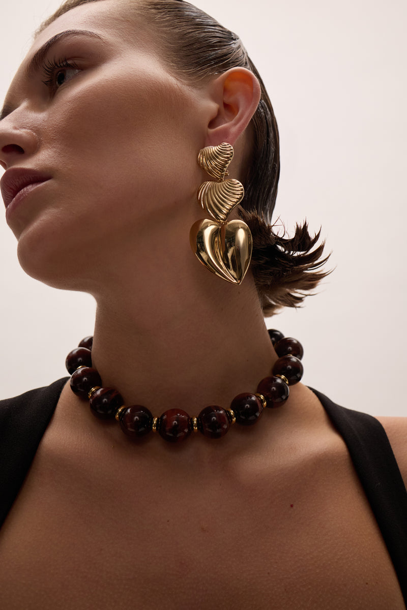 Juliette Heart Drop Earrings