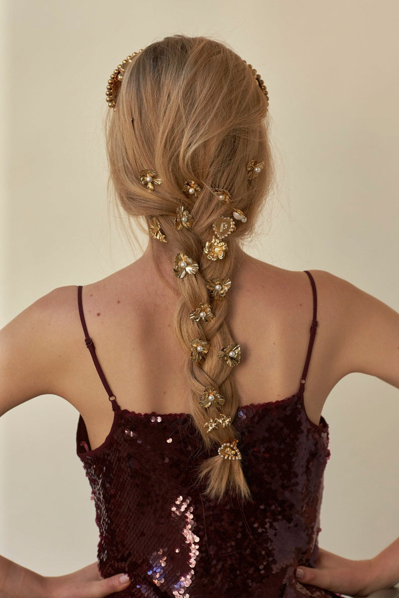 Lava Floral Clip Set of 3