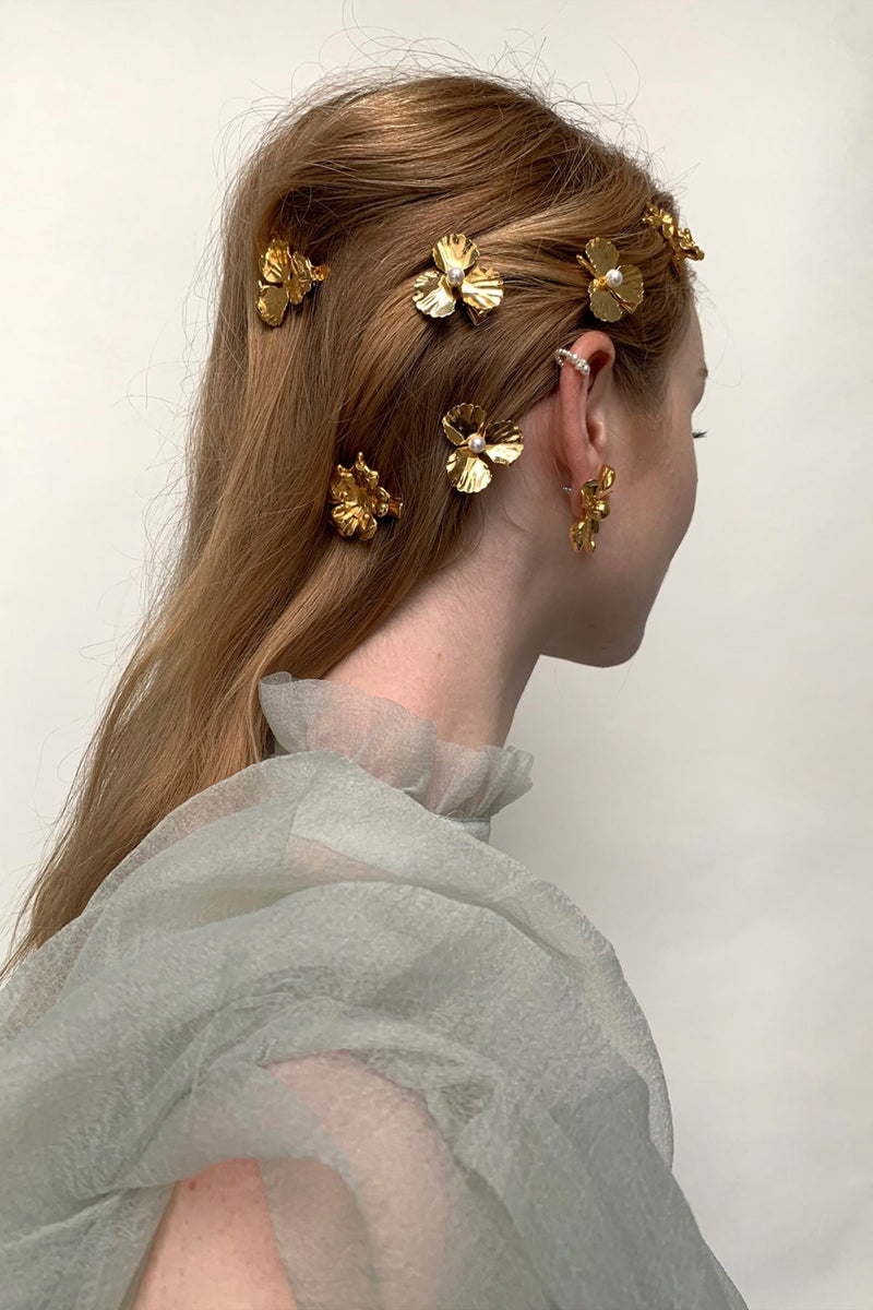 Lava Floral Clip Set of 3