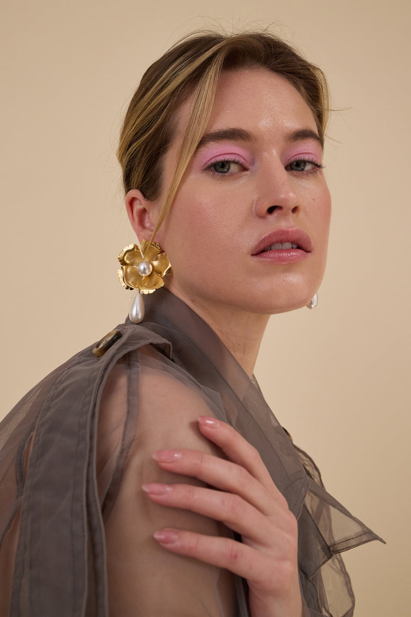 Eden Pearl Tear Drop Earrings