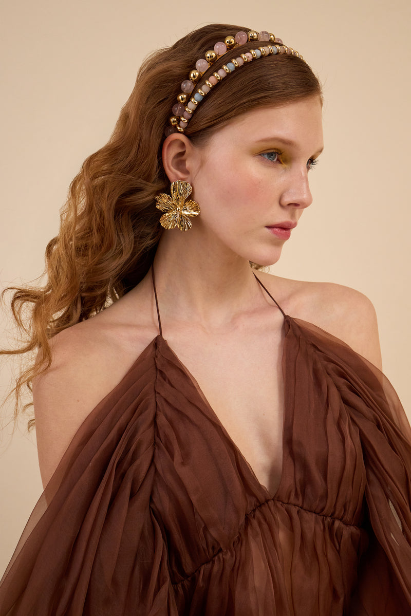 Libby Stone Beaded Strand Headband