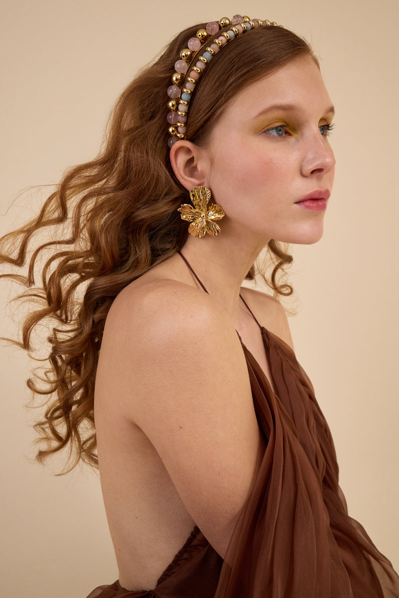 Libby Stone Beaded Strand Headband