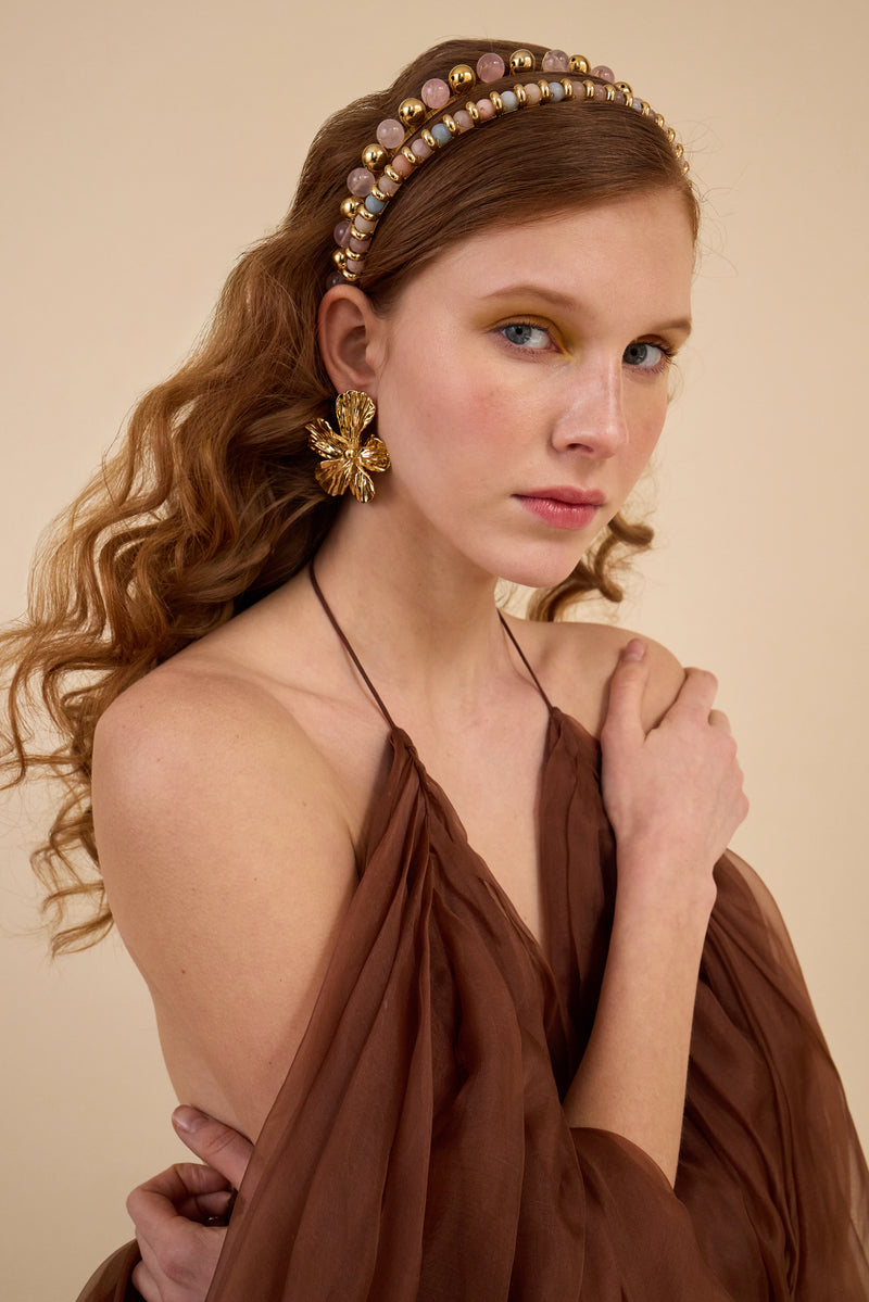 Libby Stone Beaded Strand Headband