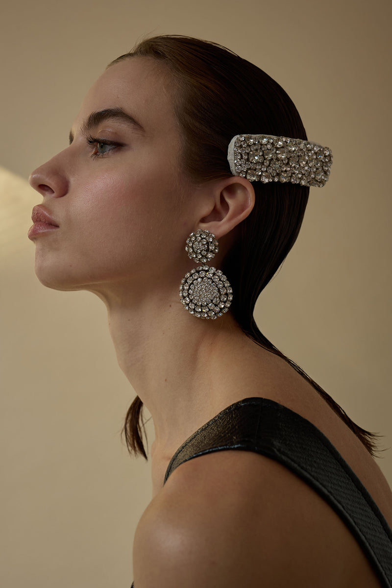 Hannah Crystal Snap Clip Set of 2