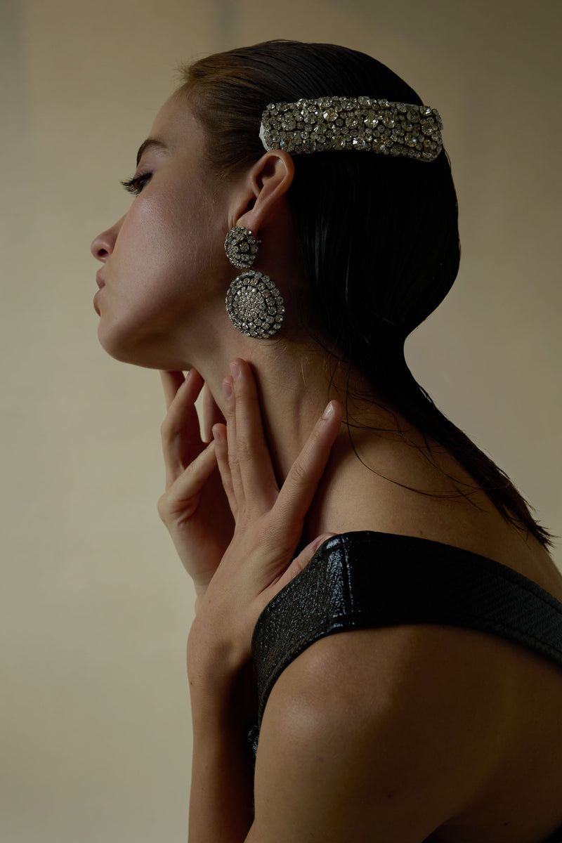 Hannah Crystal Snap Clip Set of 2